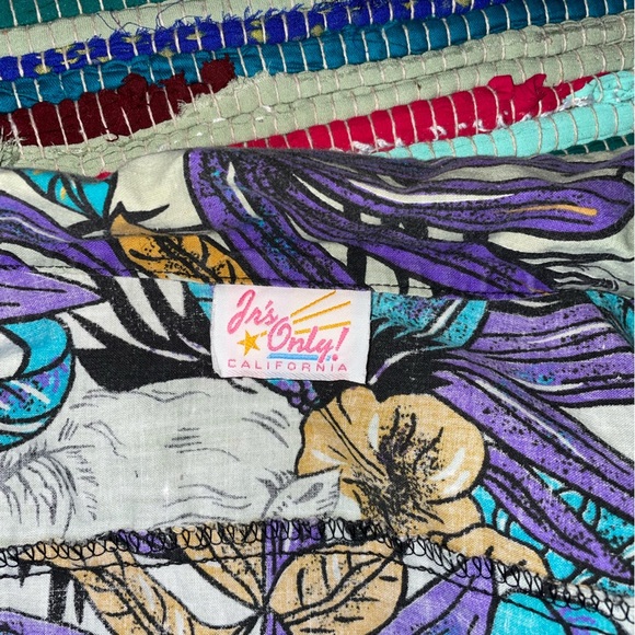 Vintage Jr’s Only California Hawaiian Shirt | Rhino Print | 90s Tropical Vibes - Picture 7 of 8